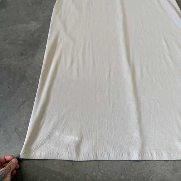 NWT Old Navy Womens Rib Knit MIDI Dress Ribbed Bodycon Chic Moto Modest‎ Modern - Picture 3 of 13